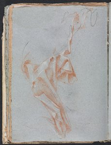 Verona Skizzenbuch: Draperiestudie (Seite 38) von Francesco Lorenzi