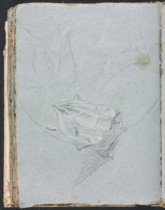 Verona Skizzenbuch: Draperiestudie Seite 84, 1760 von Francesco Lorenzi