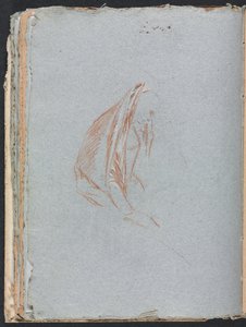 Verona Skizzenbuch: Weibliche Figur mit Umhang Seite 40, 1760 von Francesco Lorenzi