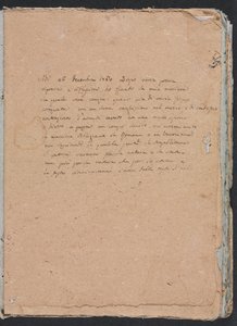 Verona Skizzenbuch: Inschrift (Seite 1)