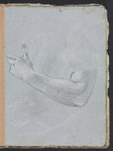 Verona Skizzenbuch: Linker Arm und Hand (Seite 47) von Francesco Lorenzi