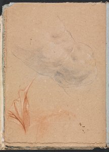 Verona Skizzenbuch: Nackter männlicher Torso mit Draperie (Seite 16) von Francesco Lorenzi