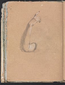 Verona Skizzenbuch: Rechter Arm und Hand (Seite 66) von Francesco Lorenzi