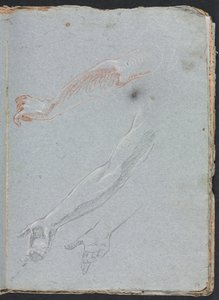 Verona Skizzenbuch: Studie von Händen und Armen Seite 29, 1760 von Francesco Lorenzi
