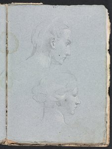 Verona Skizzenbuch: Zwei Köpfe Seite 85, 1760