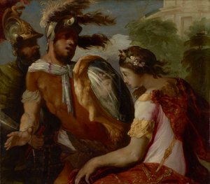 Rinaldo und der Spiegel-Schild, ca. 1650-55 von Francesco Maffei