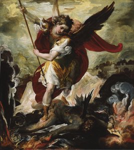 Sankt Michael besiegt Satan