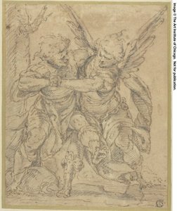 Jakob ringt mit dem Engel von Francesco Merano