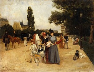 Avenue Foch mit Blick auf den Arc de Triomphe