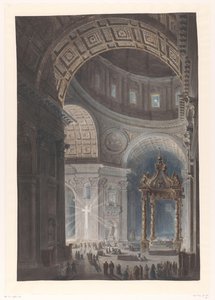 Beleuchtung des Heiligen Kreuzes in St. Peter von Francesco Piranesi