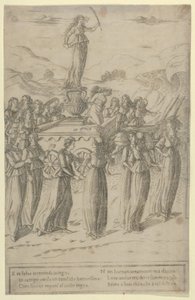 Der Triumph der Keuschheit, ca. 1480-90 von Francesco Rosselli
