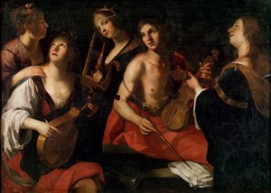 Konzert, spätes 16. oder frühes 17. Jahrhundert von Francesco Rustici