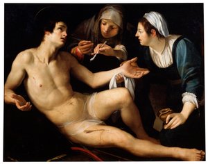 Heiliger Sebastian, spätes 16. oder frühes 17. Jahrhundert von Francesco Rustici