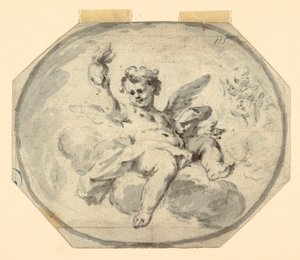 Entwurf für eine bemalte Decke, 1770–1800 von Francesco Saverio Mergolo