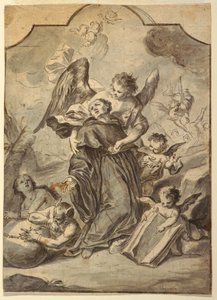 Vision eines heiligen Benediktinermönchs, 1776 von Francesco Saverio Mergolo