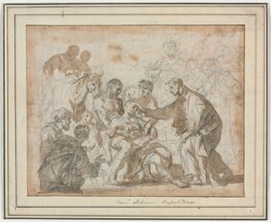 Ein Wunder des Heiligen Maurus von Francesco Solimena