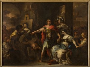 Alexander und Campaspe, vor 1695 (Öl auf Kupfertafel)