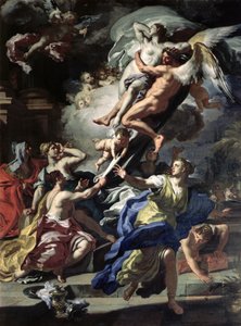 Boreas entführt Oreithyia, Tochter von Erechtheus, 1729 von Francesco Solimena
