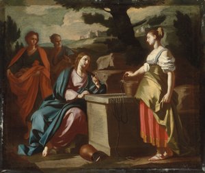Christus und die Frau von Samaria am Brunnen