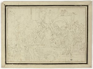 Herrscher empfängt Dame von Francesco Solimena