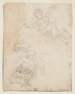Studie von zwei Putti