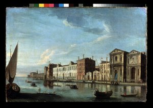 Blick auf Santo Spirito und Zattere in Venedig