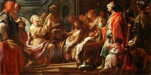 Studie für St. Matthäus, der den Sohn des Königs von Äthiopien wiederbelebt
