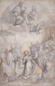 Die letzte Kommunion und das Martyrium der heiligen Lucia von Francesco Vanni