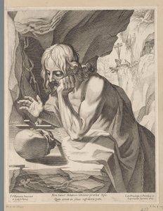 Heiliger Hilarion von Francesco Villamena