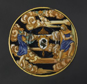 Teller mit den Wappen der Familie Pucci, 1532