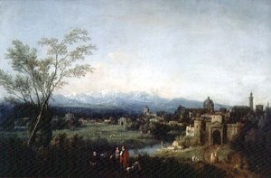 Fantastische Landschaft, Vicenza von Francesco Zuccarelli
