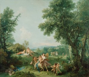 Landschaft mit der Erziehung des Bacchus