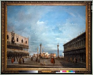 Piazzetta S. Marco von Francesco and/or Gian Antonio (1699 1761) Guardi