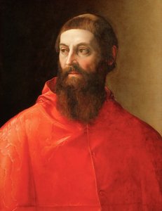 Porträt des Kardinals Rodolfo Pio von Francesco de Rossi Salviati