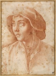 Büste eines Jungen mit Mütze von Francesco de Rossi Salviati Cecchino