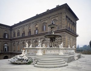 Ansicht des Artischockenbrunnens
