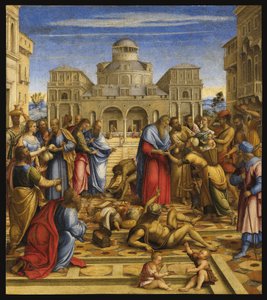 Johannes der Barmherzige in Alexandria von Francesco di Bernardo de Vecchi Santacroce