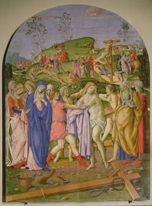 Jesus wird seiner Kleider beraubt von Francesco di Giorgio (attr. to) Martini