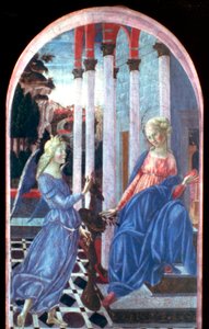 Verkündigung, ca. 1470-1472 von Francesco di Giorgio Martini
