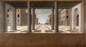 Architektonische Veduta, ca. 1490