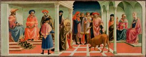Ein Wunder des Heiligen Sylvester von Francesco di Stefano Pesellino