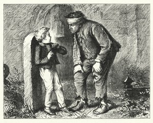 Illustration für Große Erwartungen von Charles Dickens (Gravur)