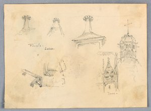 Architektonische Skizzen, Loches und Tours