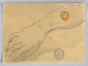 Skizze von Hand und Handgelenk von Francis Augustus Lathrop