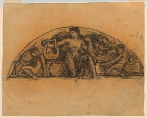Studie für "Apollo," Metropolitan Opera, New York, NY von Francis Augustus Lathrop