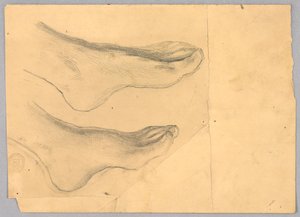 Studie für "Diana und ihre Begleiterinnen unter den Sternbildern" von Francis Augustus Lathrop
