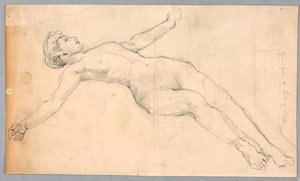 Studie für "Diana und ihre Begleiterinnen unter den Sternbildern" von Francis Augustus Lathrop