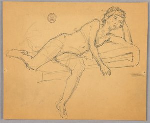 Studie einer nackten Figur von Francis Augustus Lathrop
