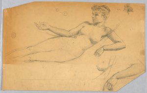 Studie einer nackten Figur von Francis Augustus Lathrop