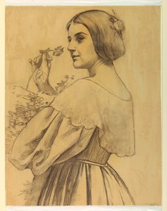 Frau mit Blumen